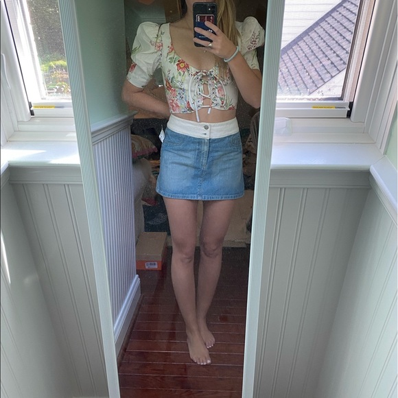 Zimmermann bellitude floral crop top size 0 - Picture 2 of 6